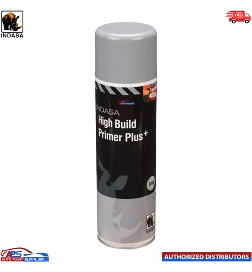 INDASA HIGH BUILD PRIMER+ AEROSOL GREY SPRAY PAINT 500ML